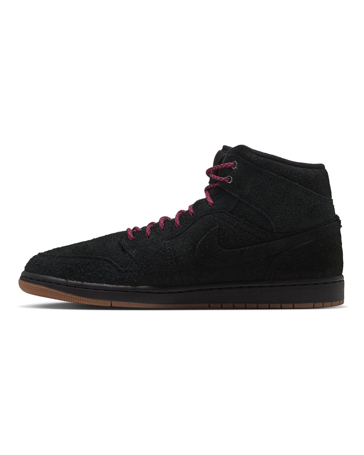 Jordan 1 Mid SE - Black / Team Red - Gum - -