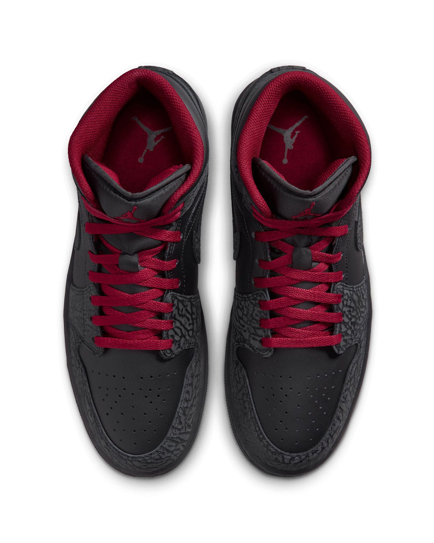 Jordan 1 Mid SE - Black / Tough Red - Black - -