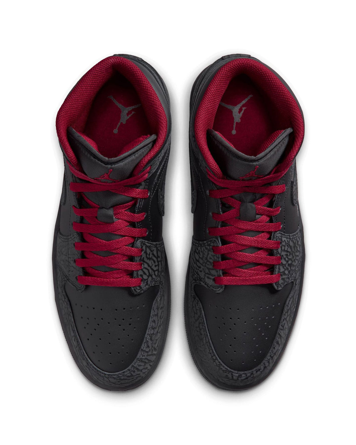 Jordan 1 Mid SE - Black / Tough Red - Black - -