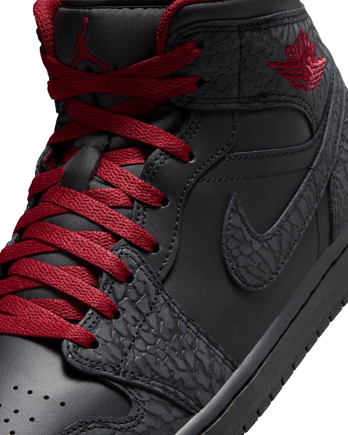 Jordan 1 Mid SE - Black / Tough Red - Black - -