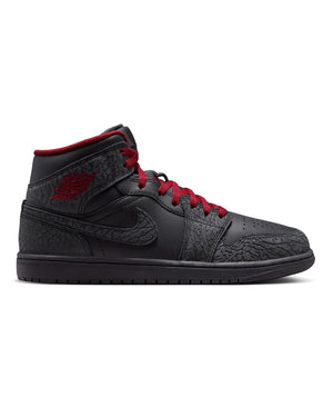 Jordan 1 Mid SE - Black / Tough Red - Black - -