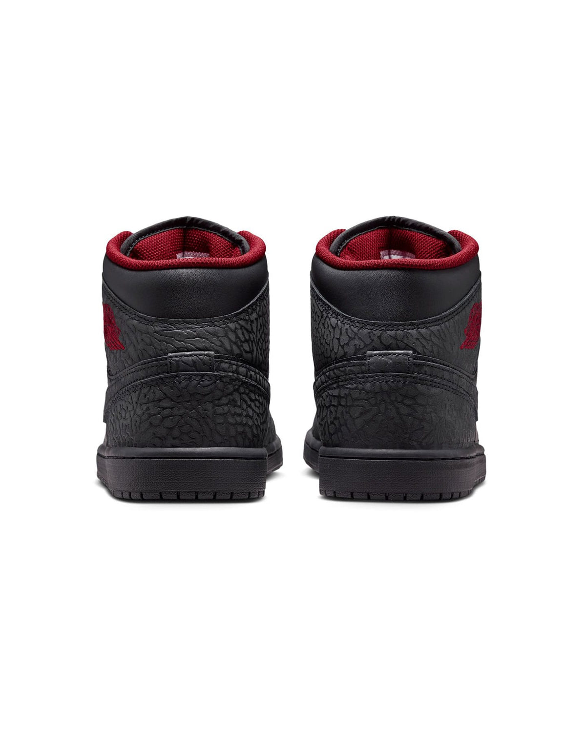 Jordan 1 Mid SE - Black / Tough Red - Black - -