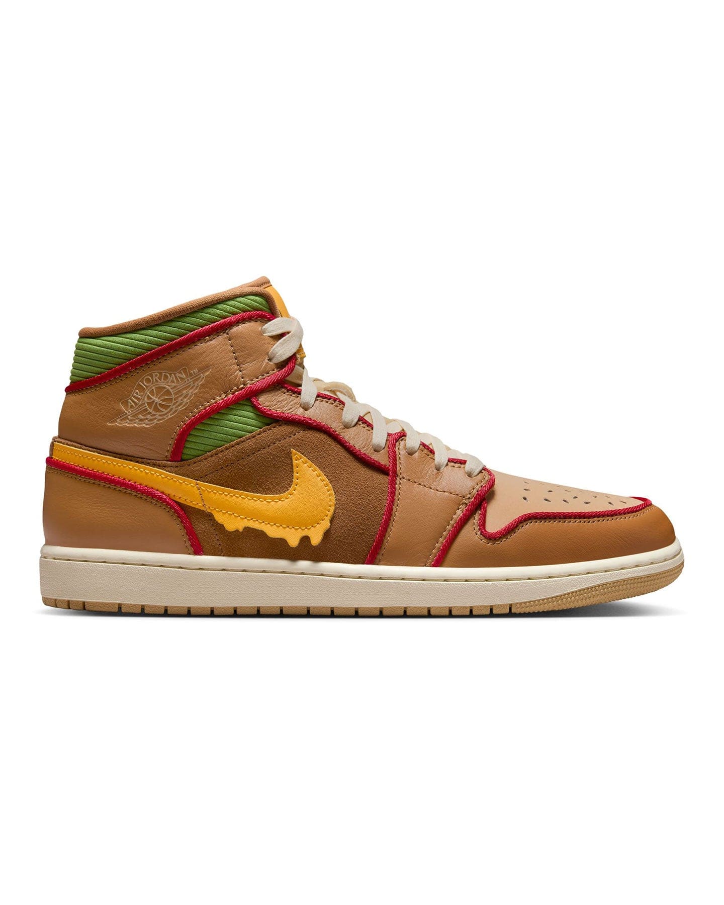 Jordan 1 Mid SE - Flax / University Gold - Sesame - Coconut Milk - IB7403 224 - 197864054635