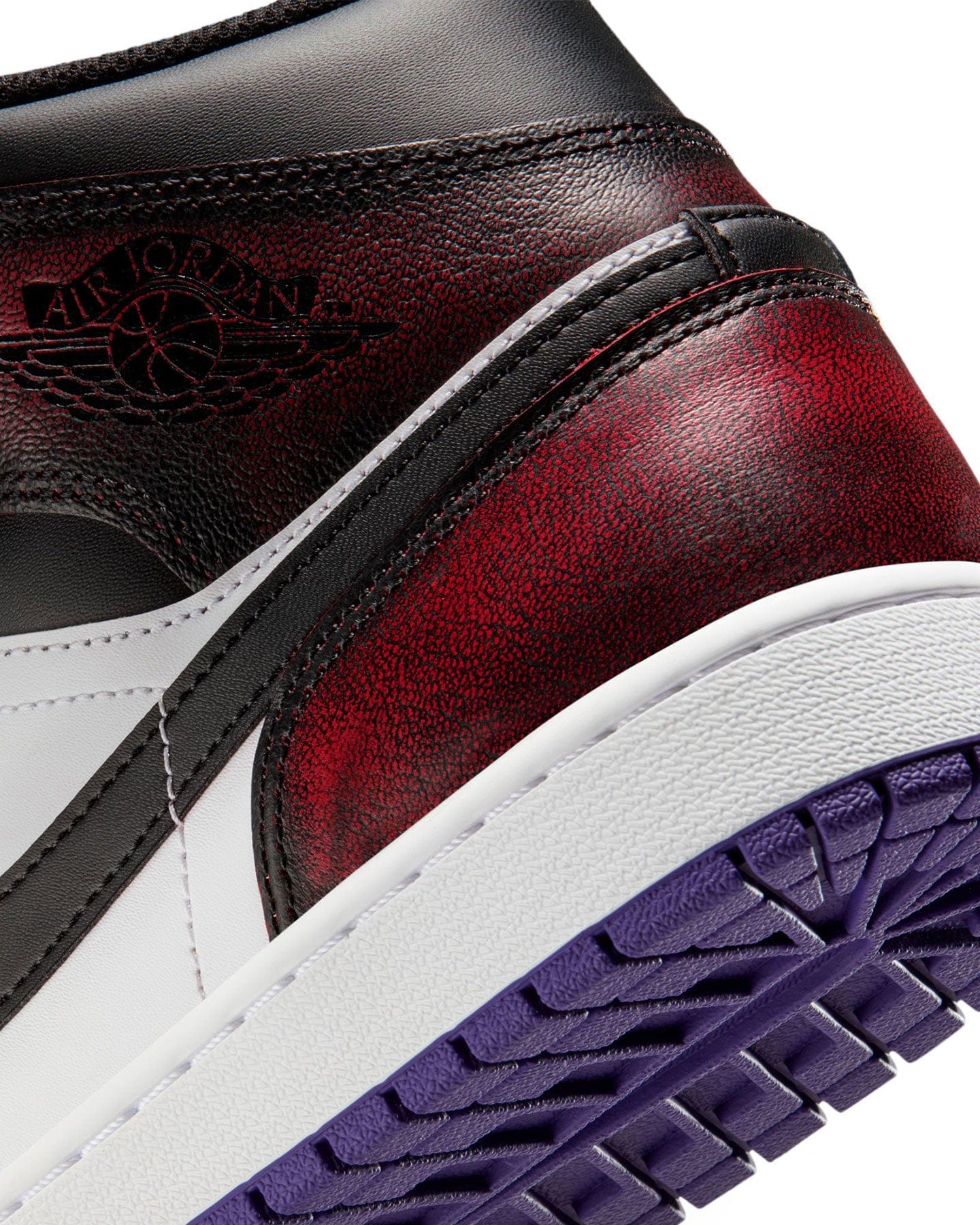Jordan 1 Mid SE - True Red / Black - White - Court Purple - -