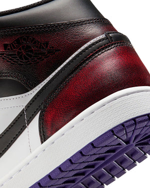 Jordan 1 Mid SE - True Red / Black - White - Court Purple - -