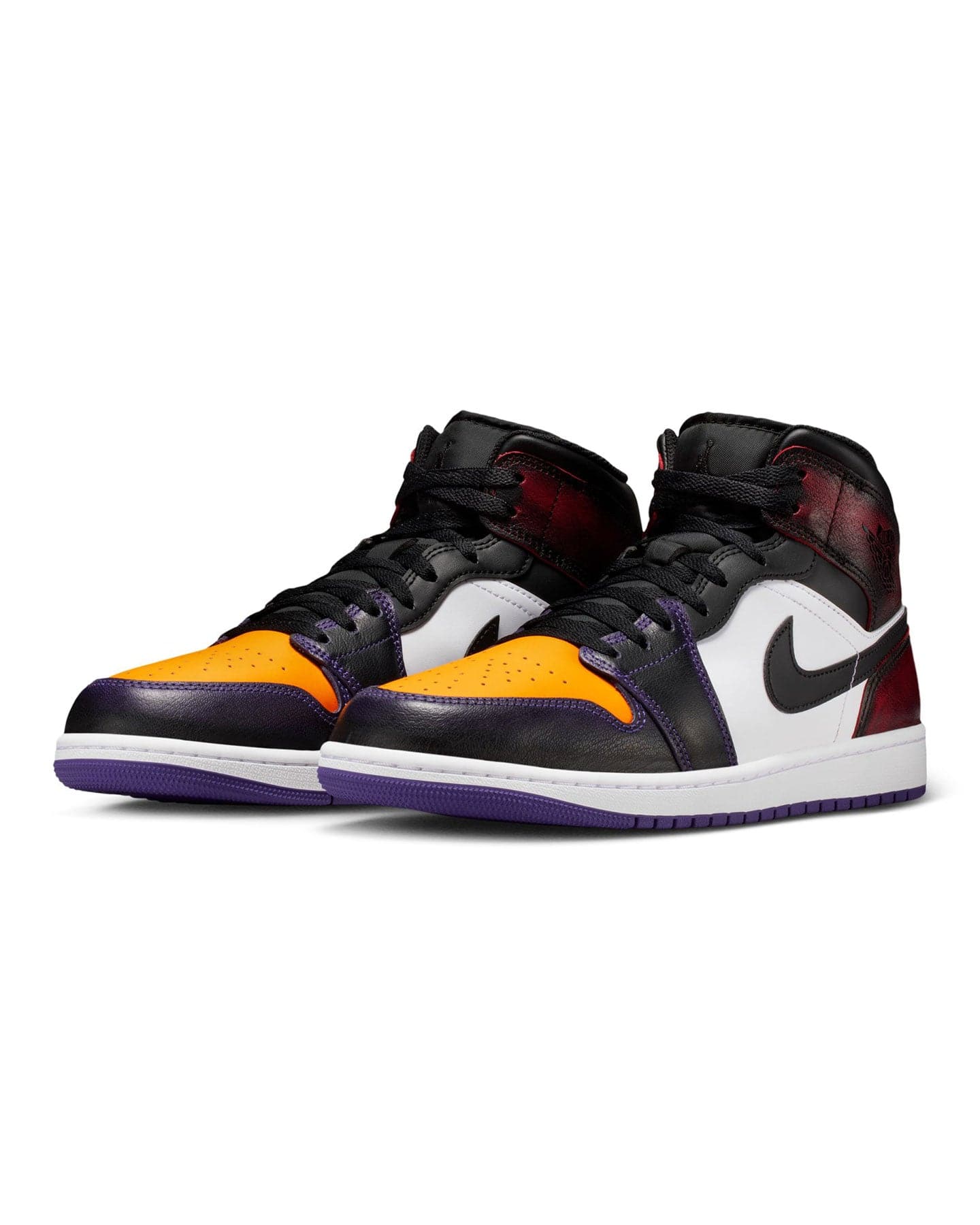 Jordan 1 Mid SE - True Red / Black - White - Court Purple - -