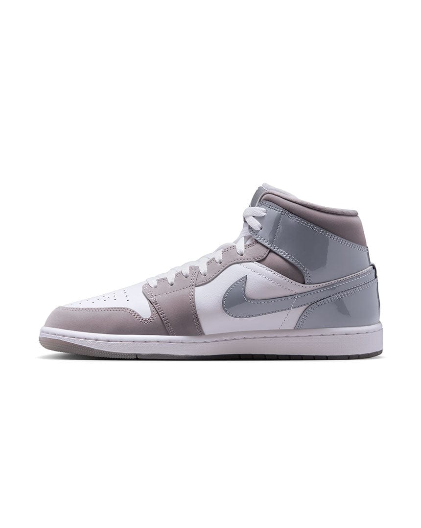 Jordan 1 Mid SE - White / Cool Grey / Medium Grey - -