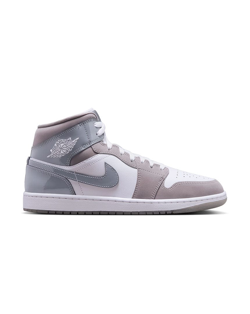 Jordan 1 Mid SE - White / Cool Grey / Medium Grey - HF3216 100 - 197859492510