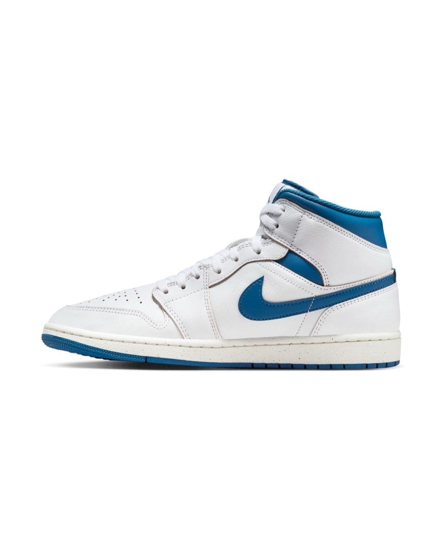 Jordan 1 Mid SE - White / Industrial Blue - Sail - -