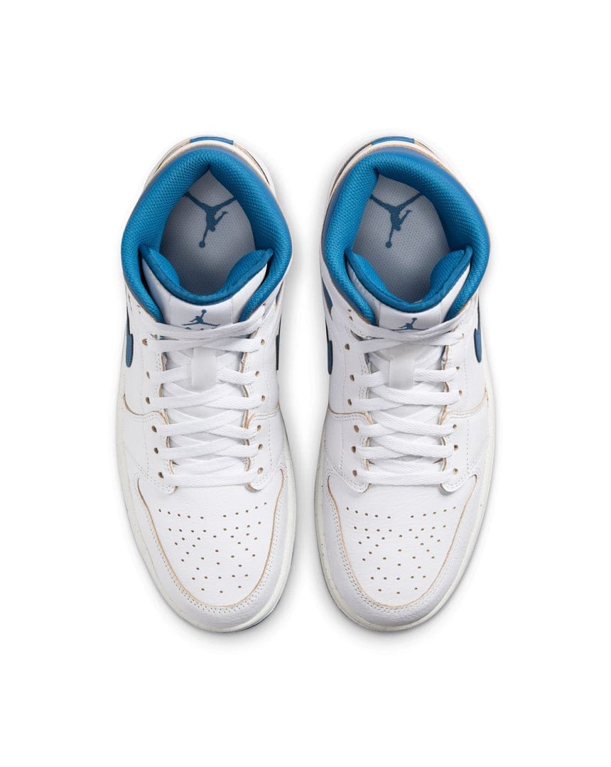 Jordan 1 Mid SE - White / Industrial Blue - Sail - -