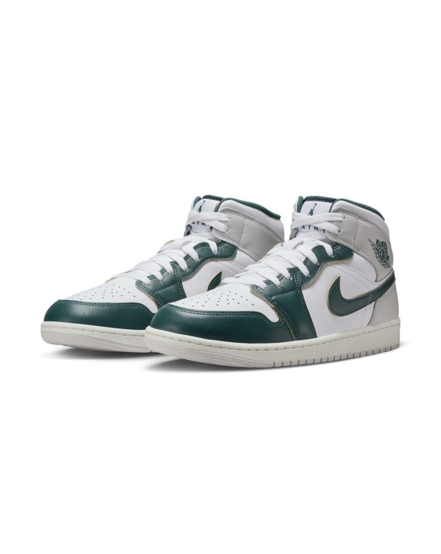 Jordan 1 Mid SE - White / Oxidized - Green - -