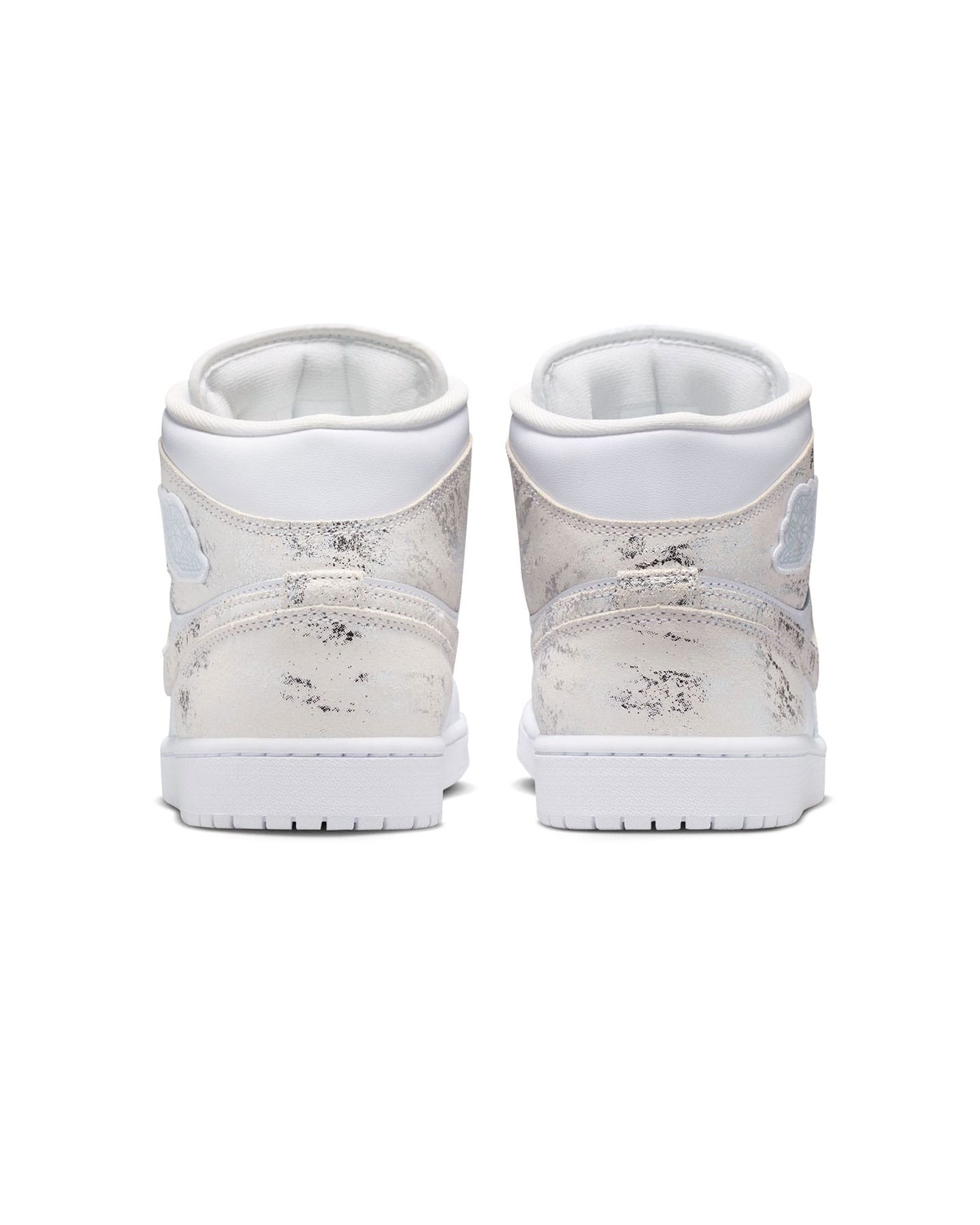 Jordan 1 Mid SE - White / White / Silver - -