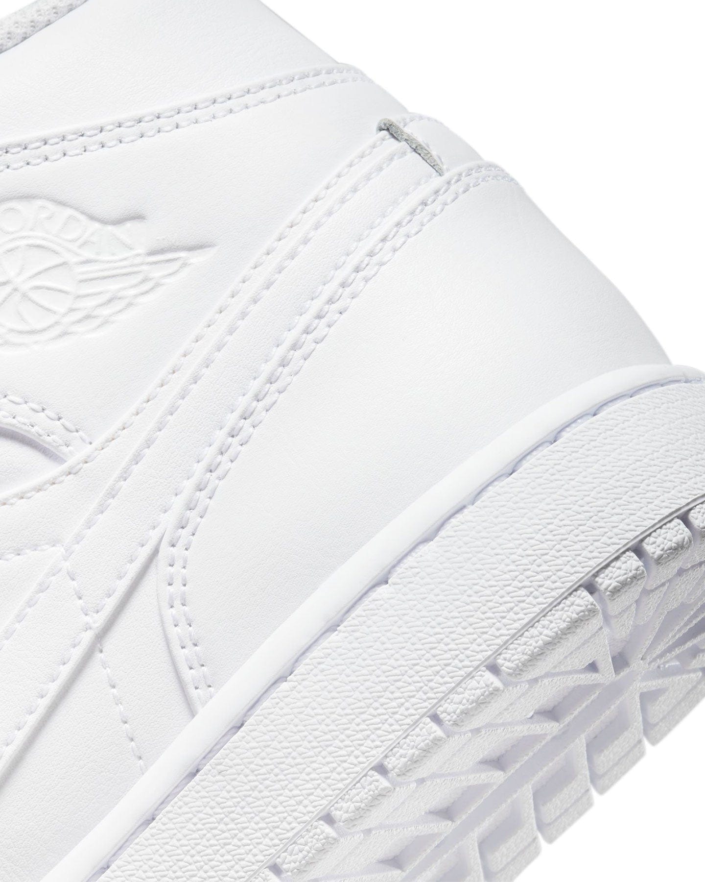 Jordan 1 Mid - White / White - White - -