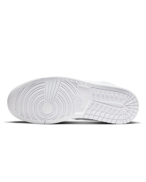 Jordan 1 Mid - White / White - White - -