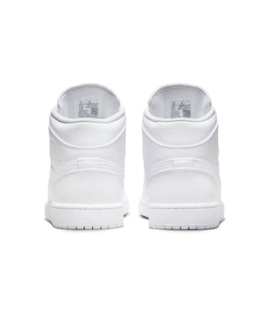Jordan 1 Mid - White / White - White - -