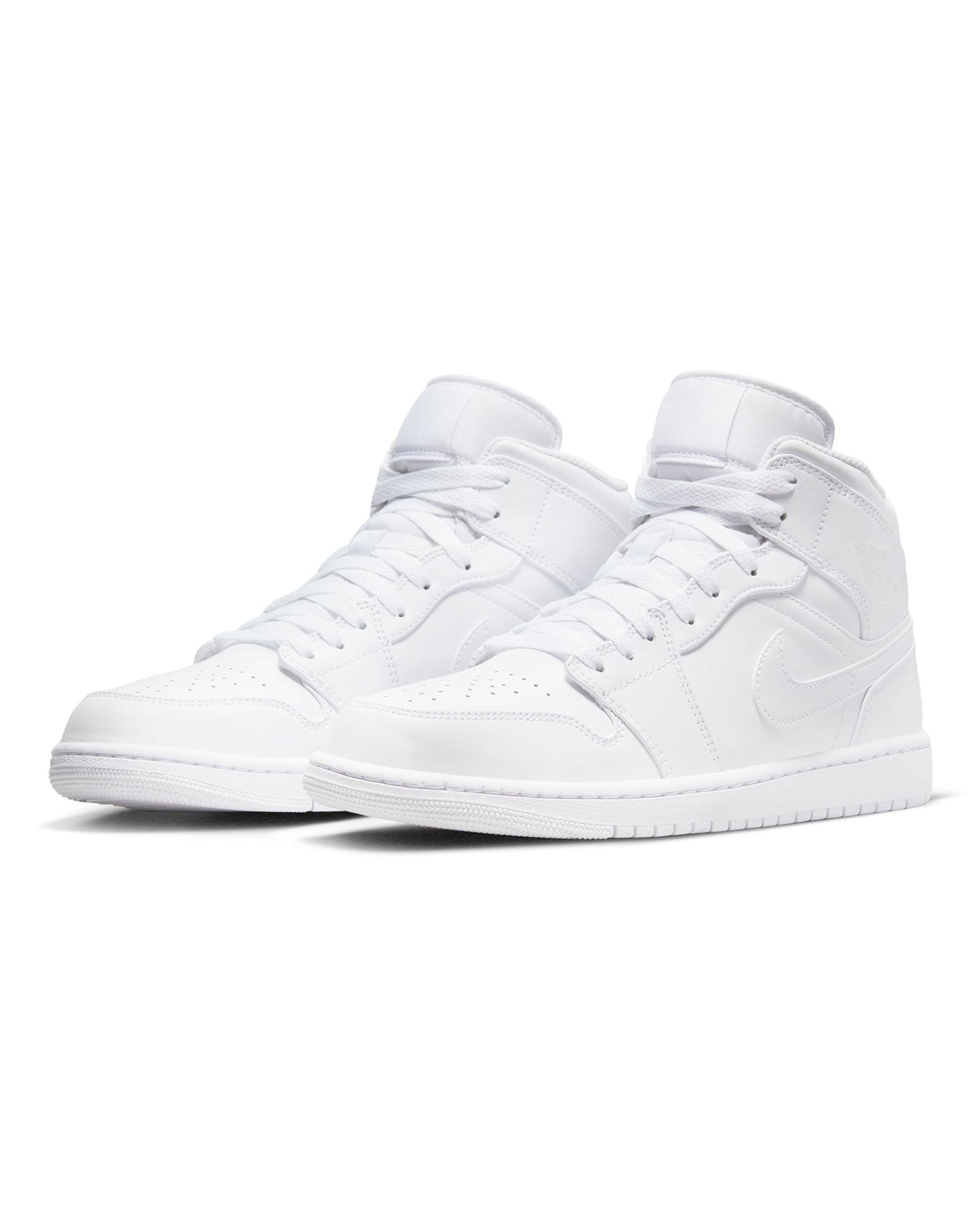 Jordan 1 Mid - White / White - White - -