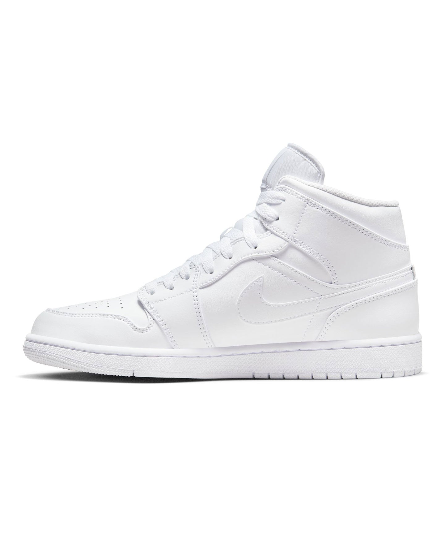 Jordan 1 Mid - White / White - White - -