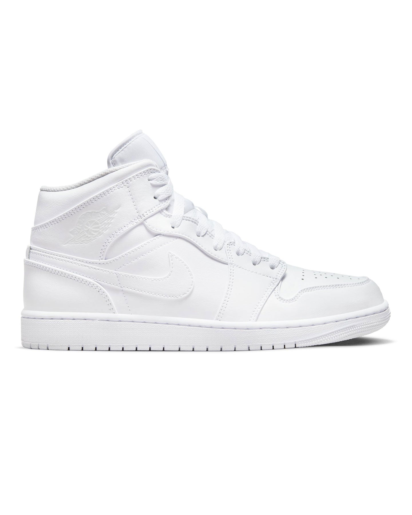 Jordan 1 Mid - White / White - White - -