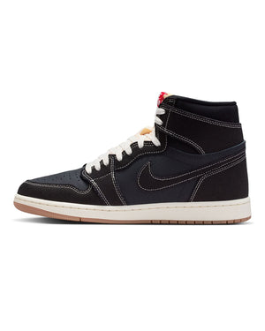 Jordan 1 Retro High OG Flight Club - Black / University Red - Sail - Gum Med Brown - -