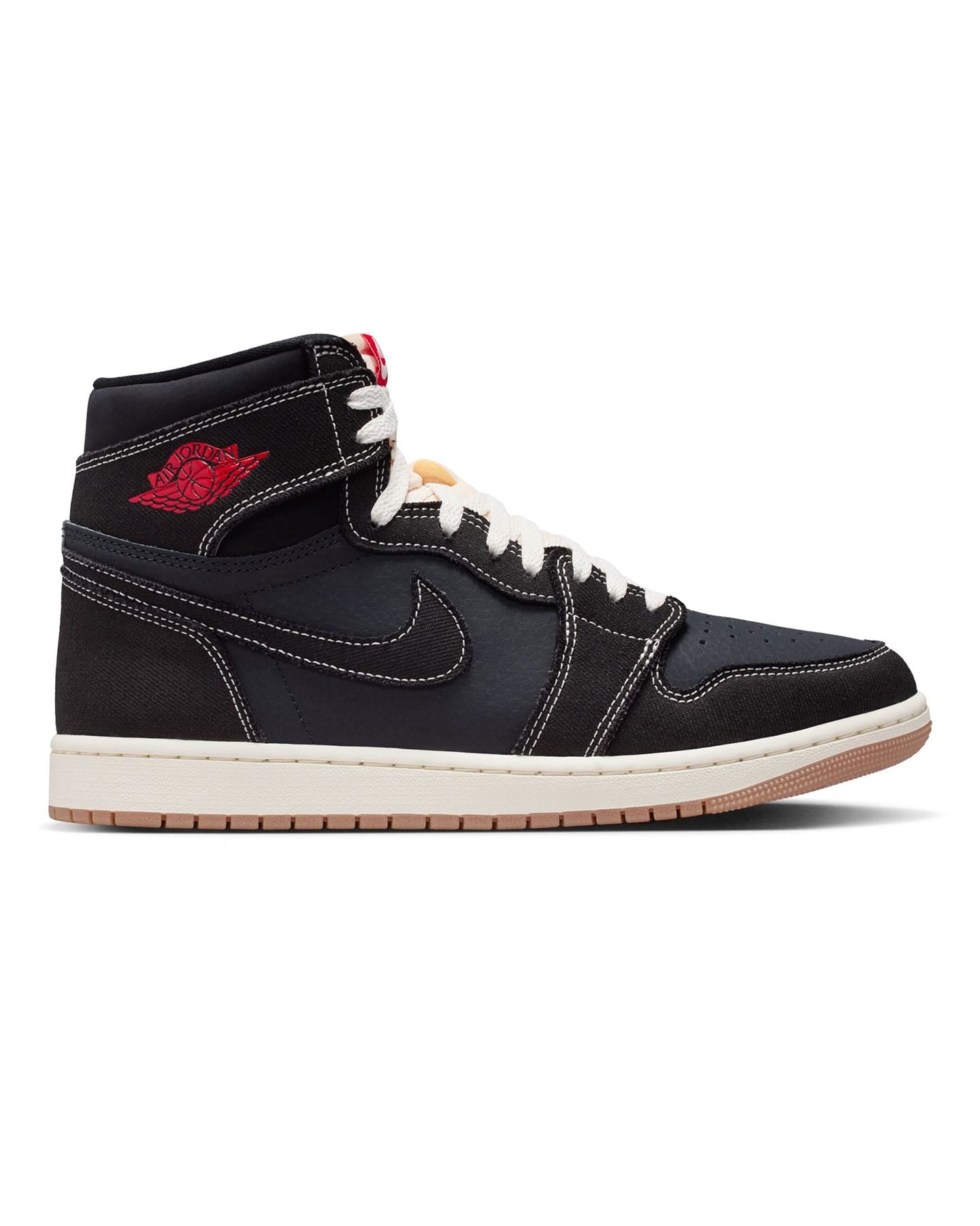 Jordan 1 Retro High OG Flight Club - Black / University Red - Sail - Gum Med Brown - -
