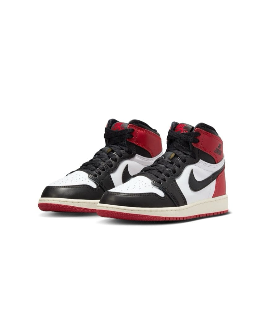 Jordan 1 Retro High OG ( GS ) - Black Toe Reimagined - -