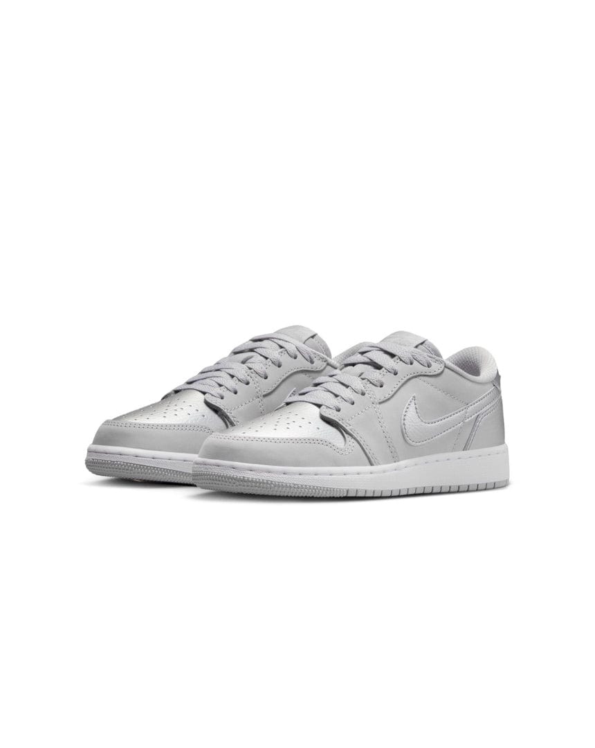 Jordan 1 Retro Low OG (GS) - Neutral Grey / Metallic Silver - -