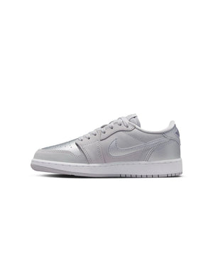 Jordan 1 Retro Low OG (GS) - Neutral Grey / Metallic Silver - -