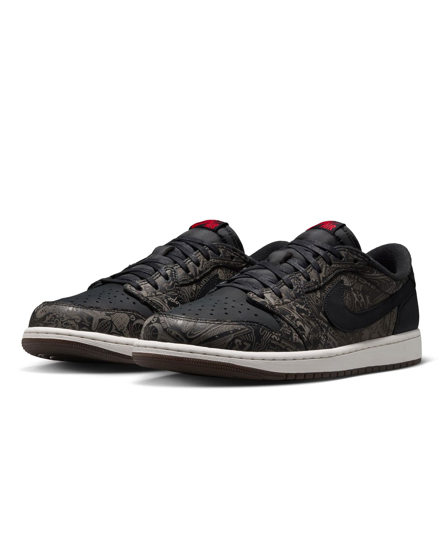 Jordan 1 Retro Low OG Laser - Black / Varsity Red - Summit White - -