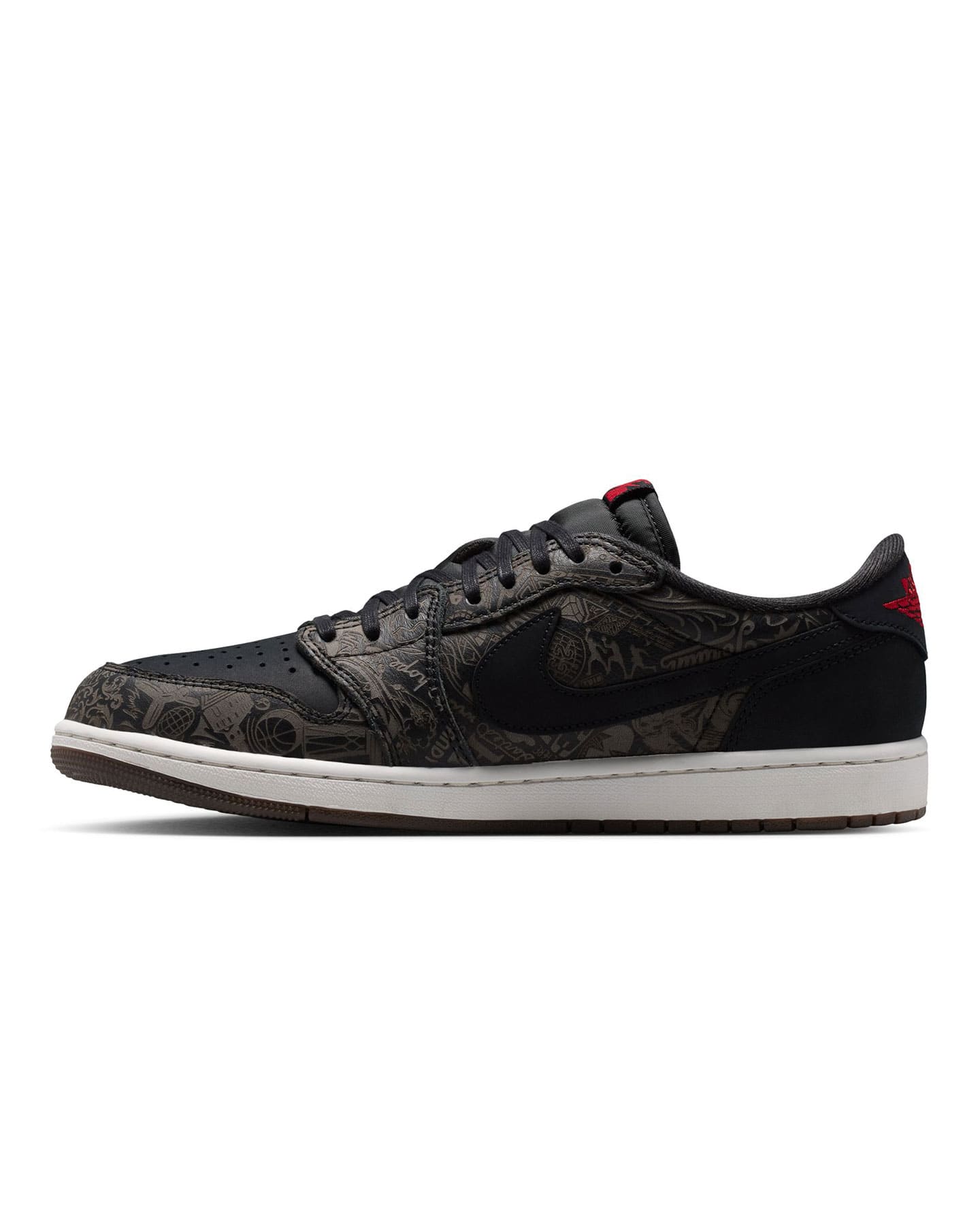 Jordan 1 Retro Low OG Laser - Black / Varsity Red - Summit White - -