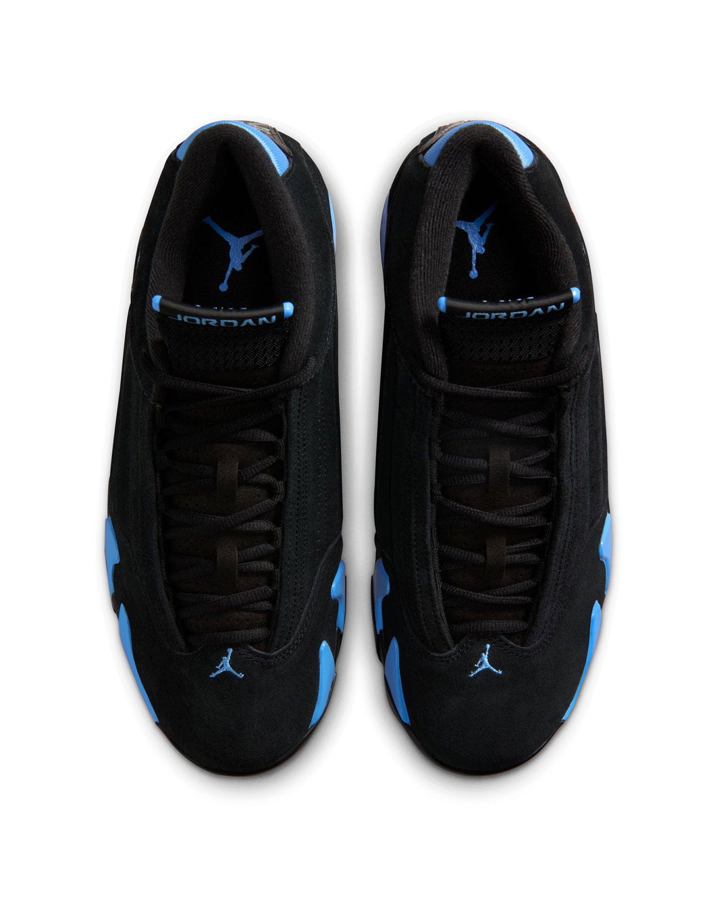 Jordan 14 Retro - Black / White - University Blue - -