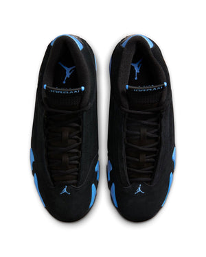 Jordan 14 Retro - Black / White - University Blue - -