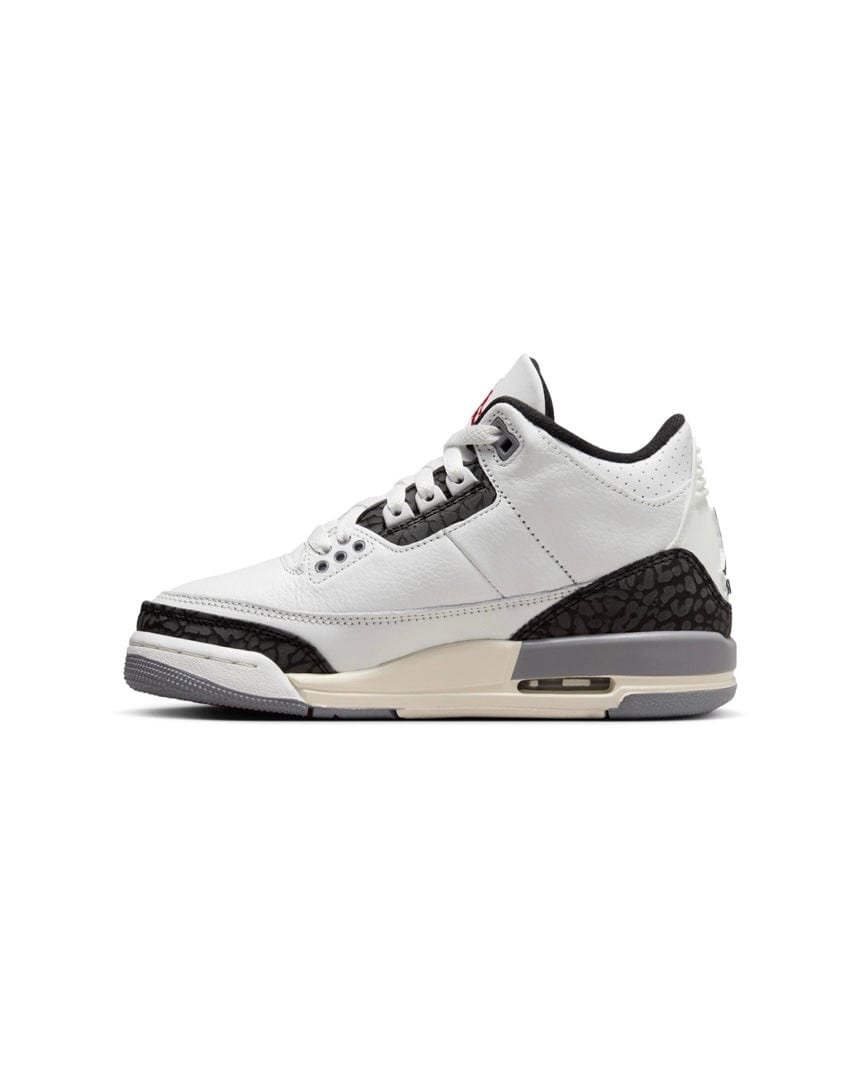 Jordan 3 Retro Release ( GS ) - "Cement Grey" - -