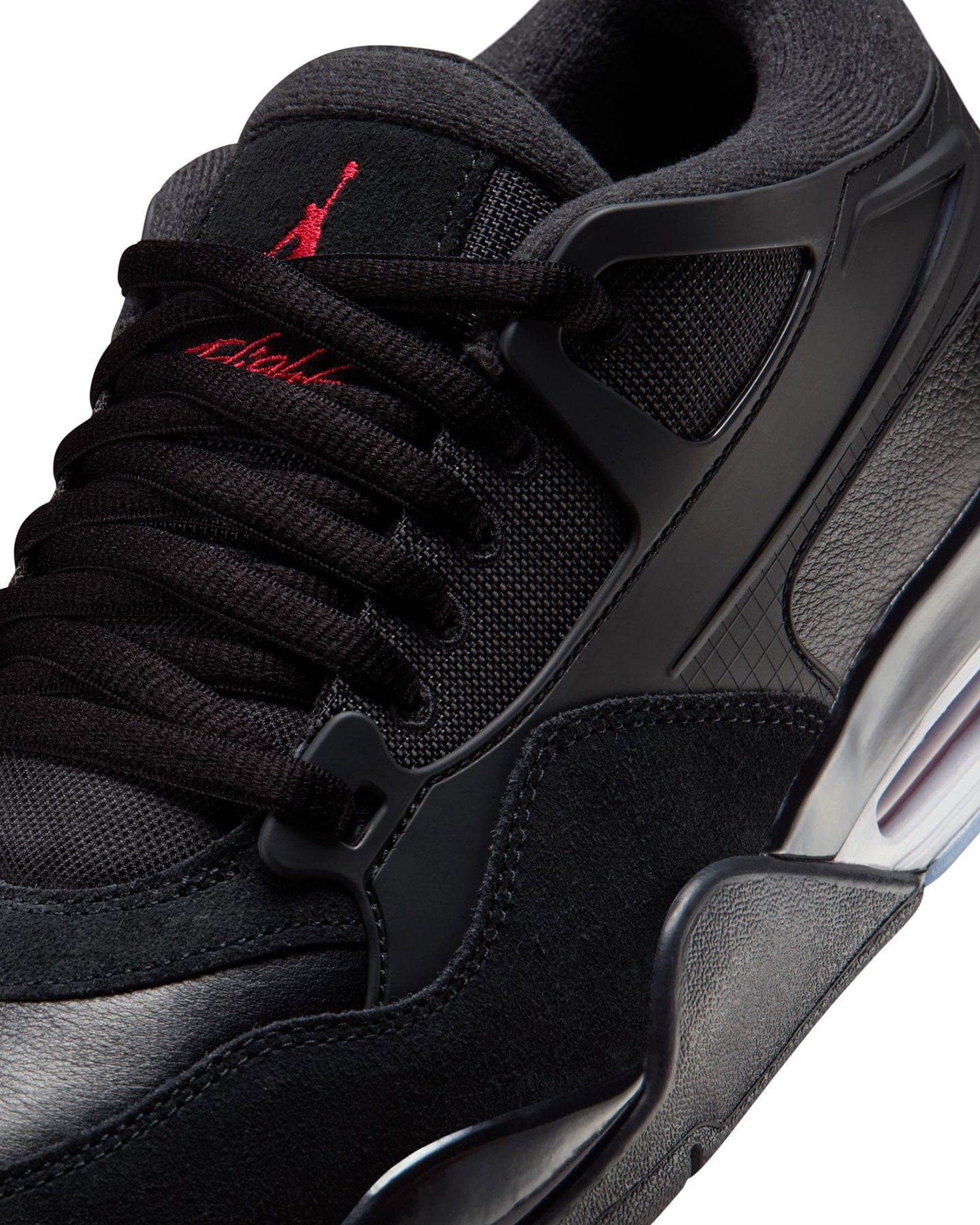 Jordan 4 RM - Black / Black - White - Varsity Red - -