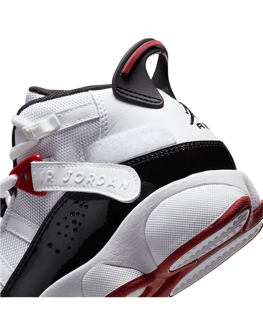 Jordan 6 Rings - White / Black / Varsity Red - -