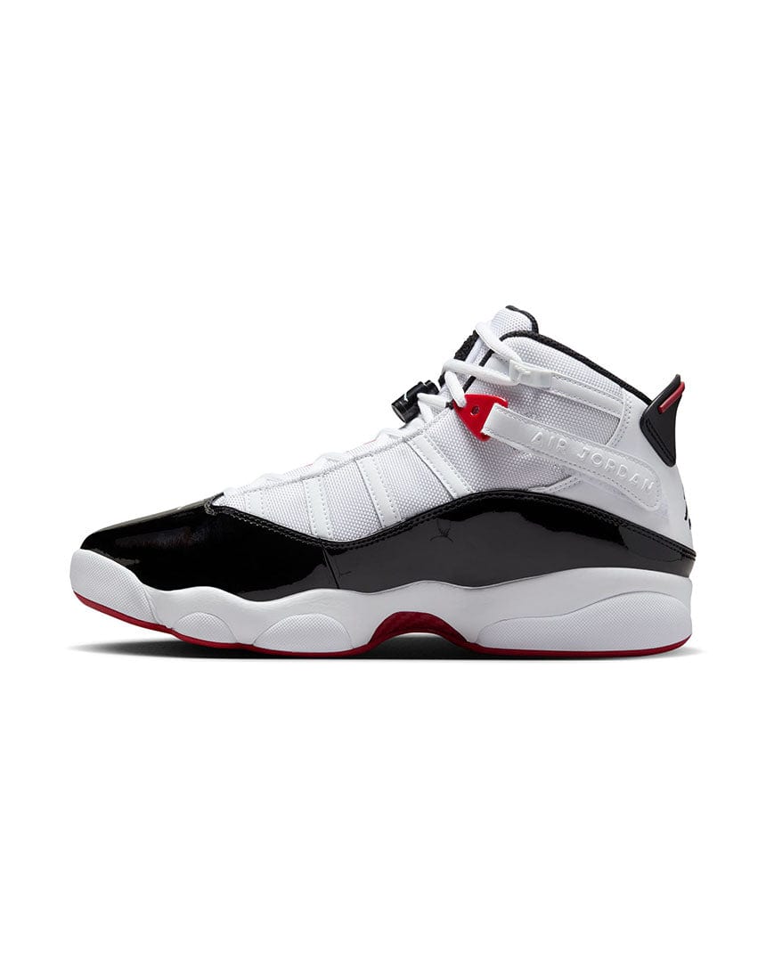 Jordan 6 Rings - White / Black / Varsity Red - -