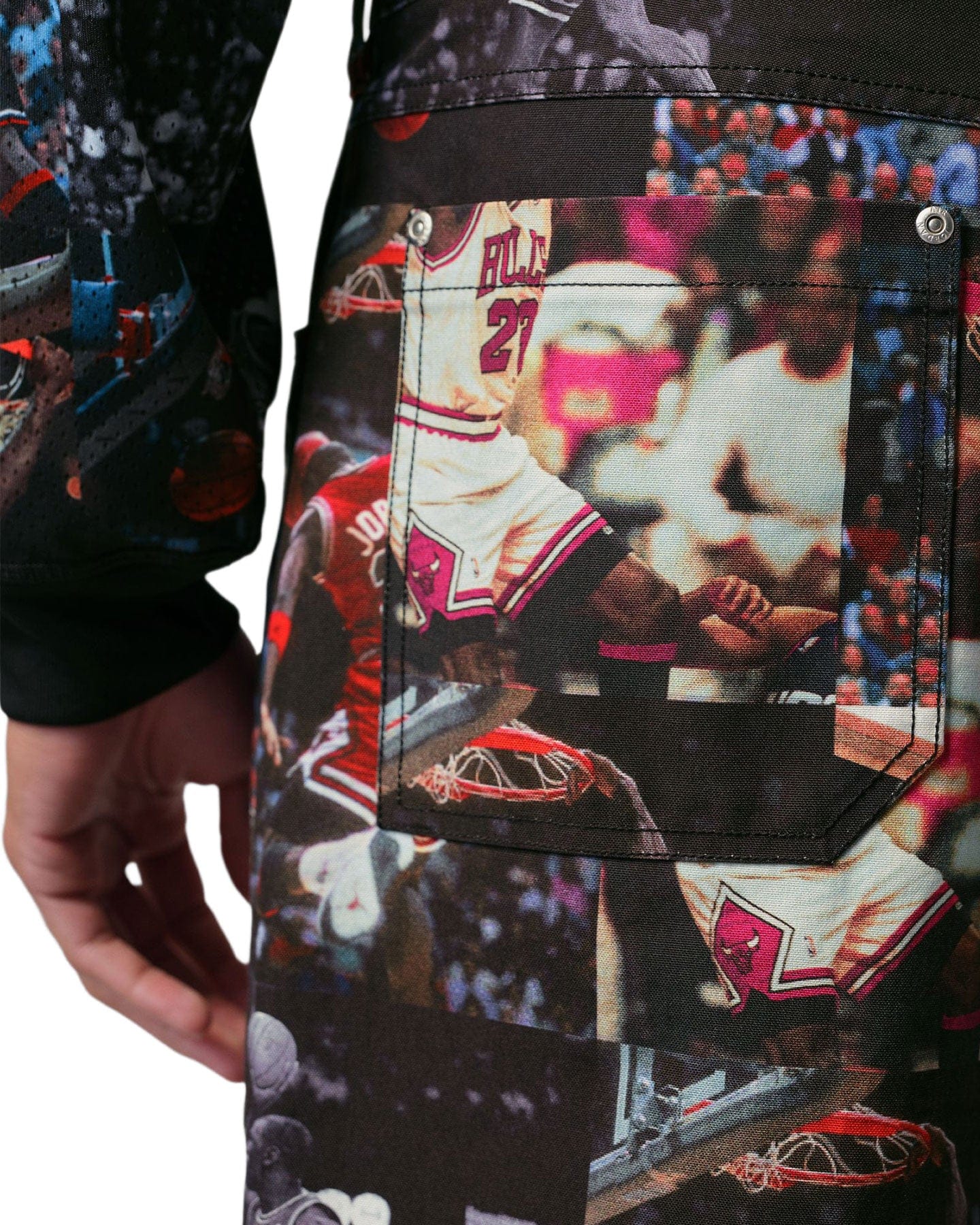 Jordan AOP Woven Pant - Black - -