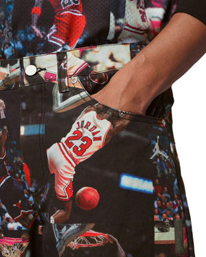 Jordan AOP Woven Pant - Black - -