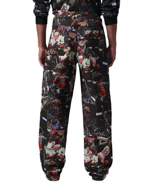 Jordan AOP Woven Pant - Black - -