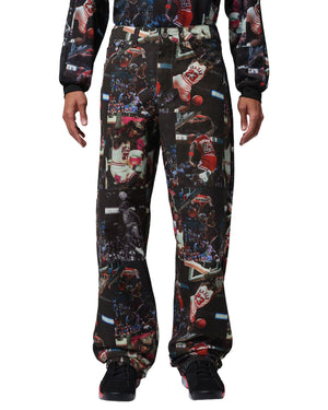 Jordan AOP Woven Pant - Black - -