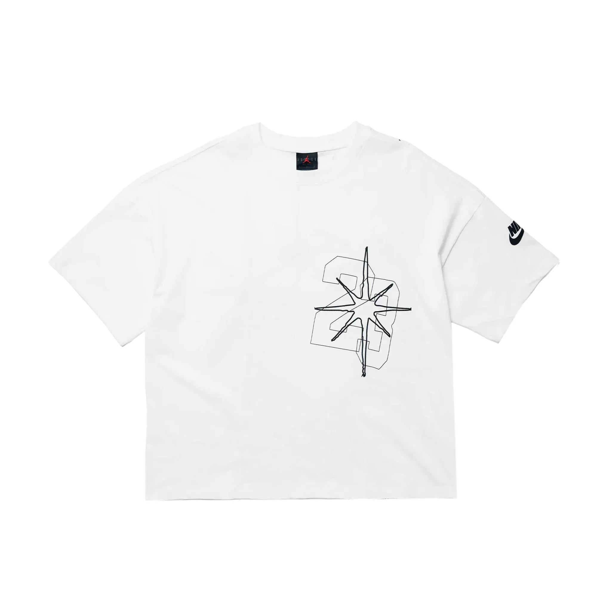Jordan Black Cat Star Tee - White - -