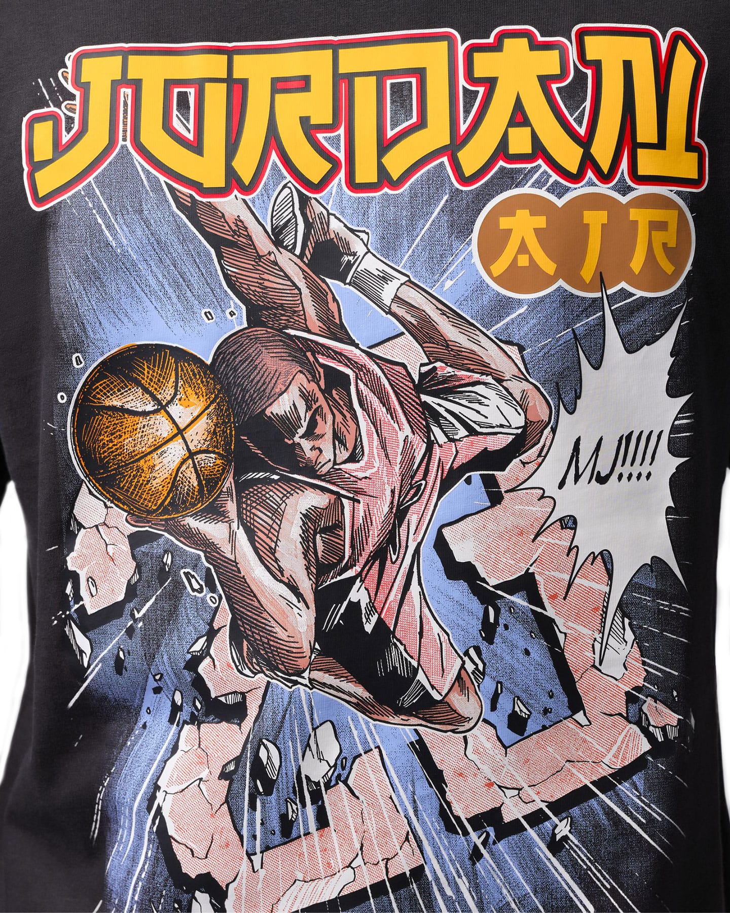 Jordan Brooklyn Anime 85' Tee - Off Noir - -