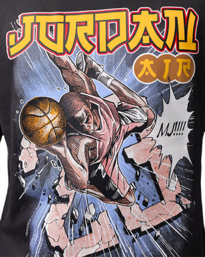 Jordan Brooklyn Anime 85' Tee - Off Noir - -