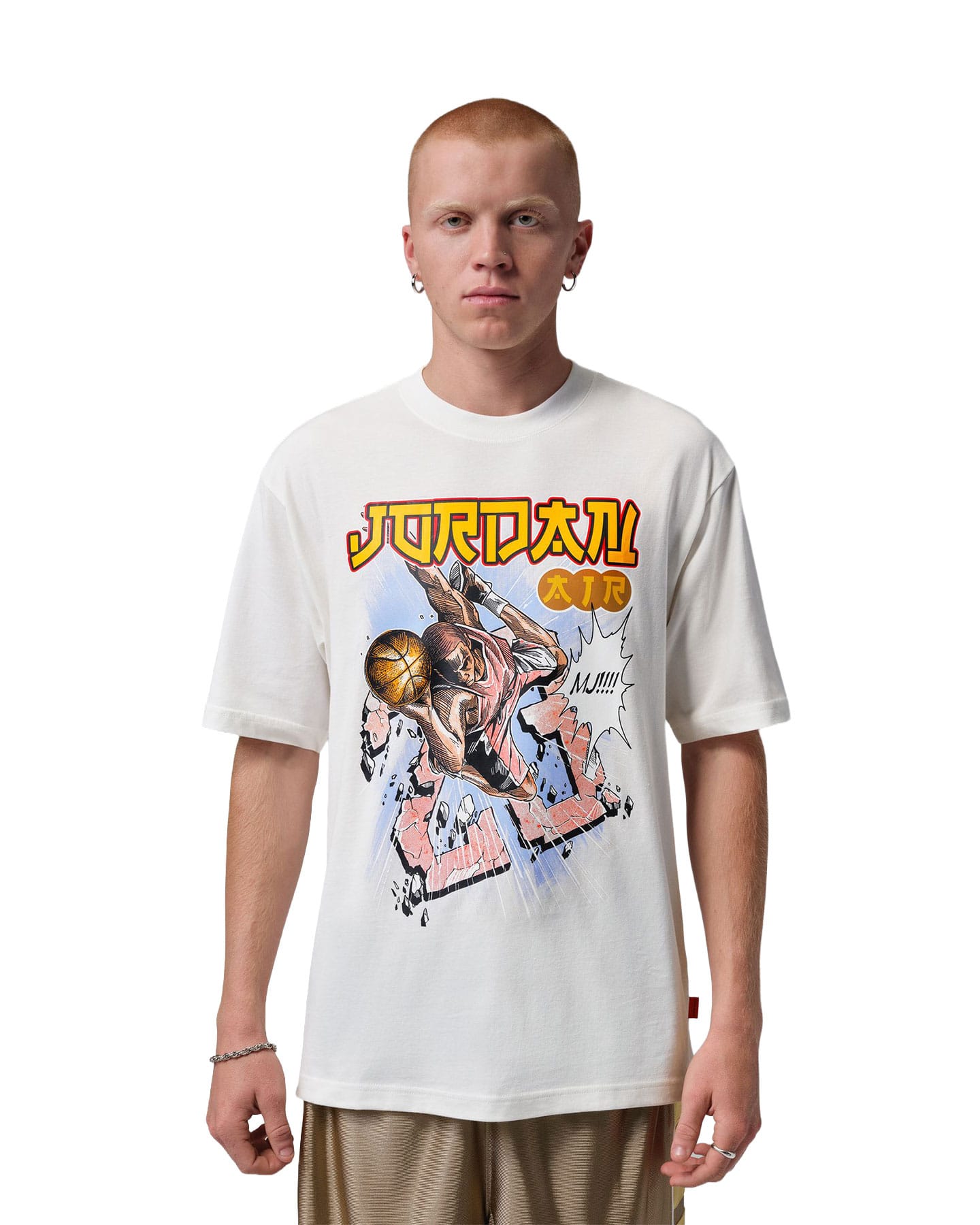 Jordan Brooklyn Anime 85' Tee - Sail - -