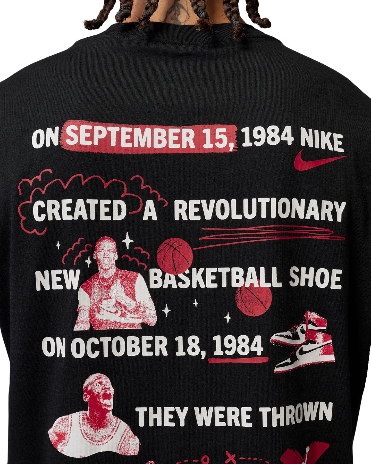 Jordan Brooklyn Banned Graphic Tee - Black - -