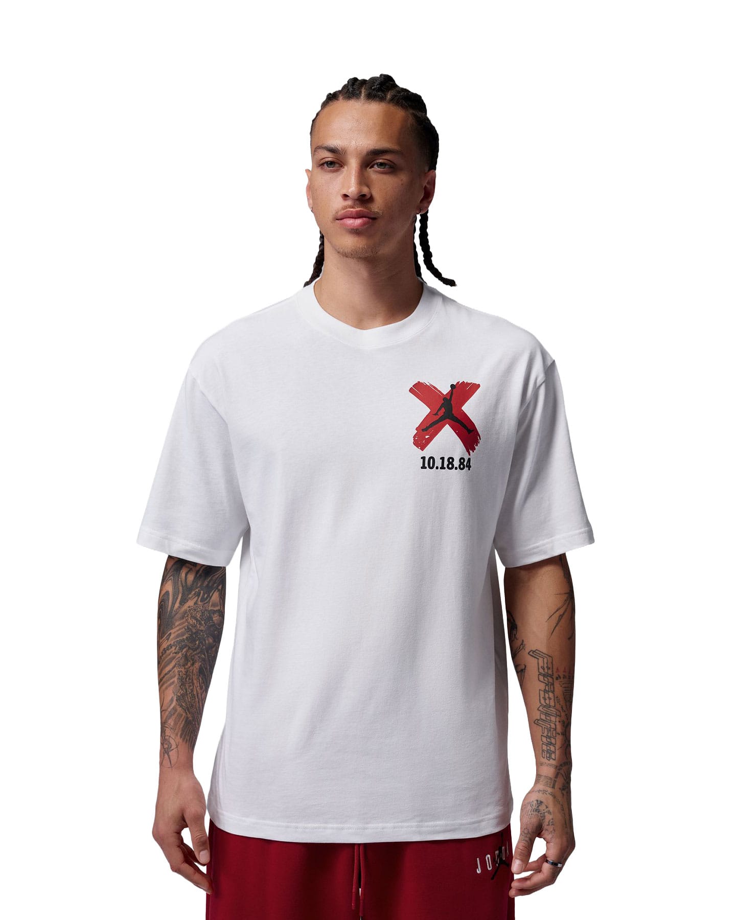 Jordan Brooklyn Banned Graphic Tee - White - -
