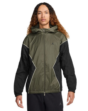 Jordan Brooklyn Draft Jacket - Medium Olive / Black / Sail - HF9333 222 - 197602753721