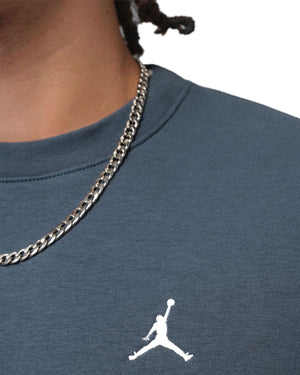 Jordan Brooklyn Fleece Crewneck - Squadron Blue / White - -