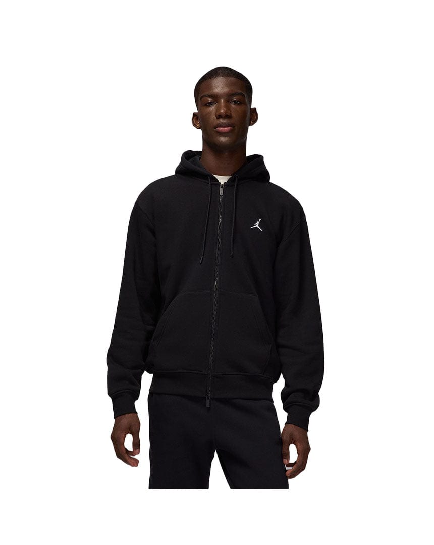 Jordan Brooklyn Fleece Full Zip Hoodie - Black / White - FV7289 010 - 197596932157