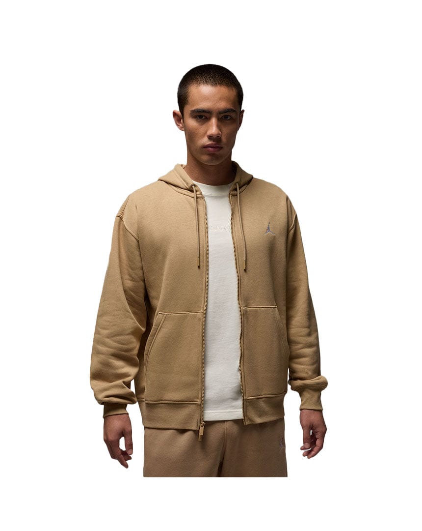 Jordan Brooklyn Fleece Full Zip Hoodie - Desert Camo / White - FV7289 257 - 197602742596