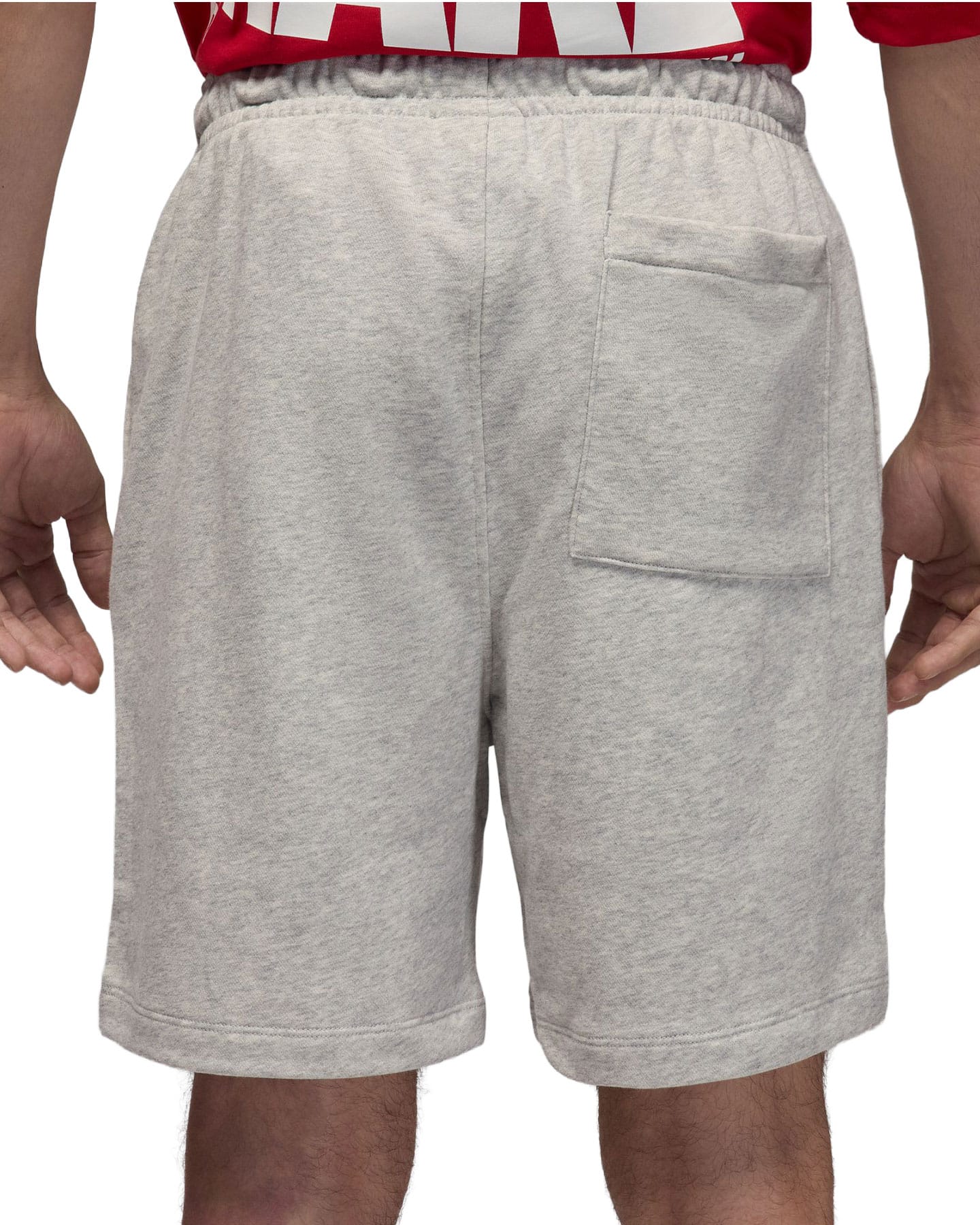 Jordan Brooklyn Fleece Shorts - Grey Heather / White - -